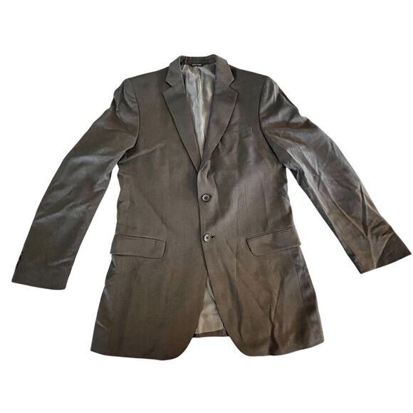 Banana Republic Men's Gray Wool Blazer Size 40L Business Formal